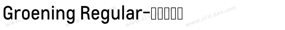 Groening Regular字体转换